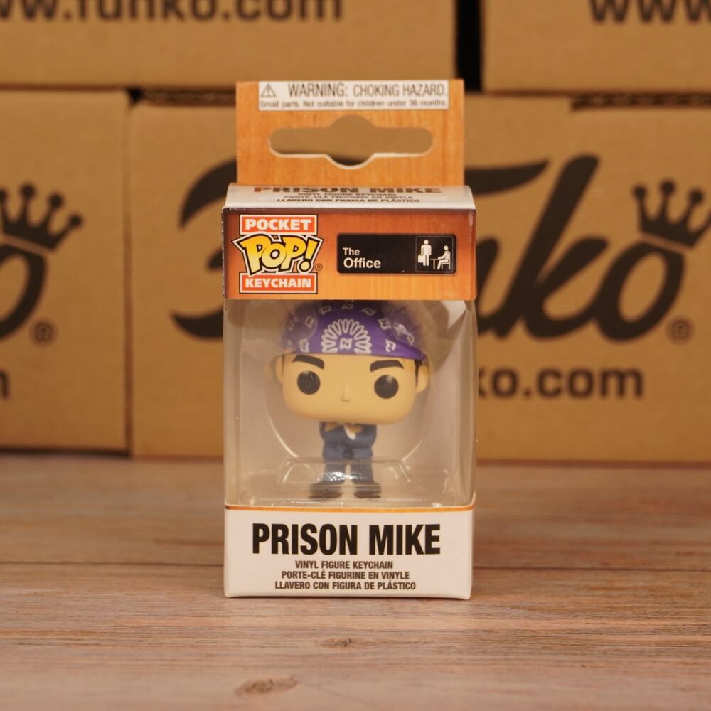 Funko Pocket Pop The Office Prison Mike Michael Scott Vinyl Keychain Collectible